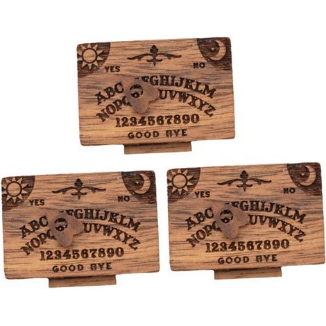 Miniatur-Ouija-Brett aus Holz mit Schublade, Herzmuster, funktionale spirituelle Dekoration für Zuhause (3er-Set). (1/5)