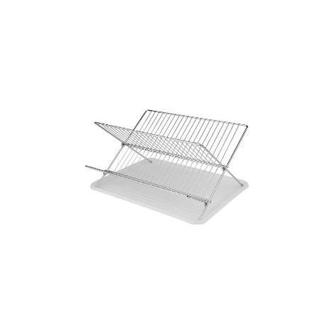 FPLUS escurreplatos plegable c/ bandeja , Plegable. 
Ahorra espacio
Sirve para escurrir tanto platos como vasos.
Incluye bandeja.