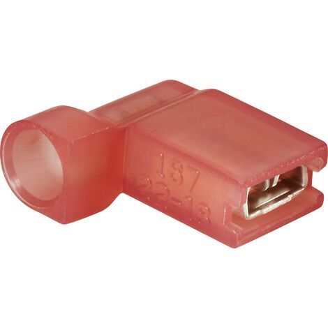 Cosse clip 4.8 mm x 0.5 mm Vogt Verbindungstechnik 392305S 90 ° entièrement isolé rouge 1 pc(s) D28864 (1/4)