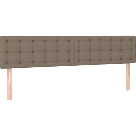 Maison Exclusive - Testiera Tortora 200x5x78/88 cm in Tessuto