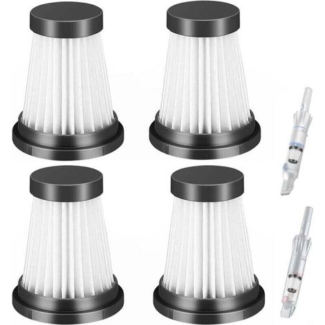 Pack Cordless Vacuum Cleaner Replacement HEPA Filter for Moosoo K12 K12 Pro K13, for Genius Invictus One 1.0 X7/2.0, for Foxnovo 13KPA Handheld Vacuum Cleaner Filter Accessories MUMU (1/4)