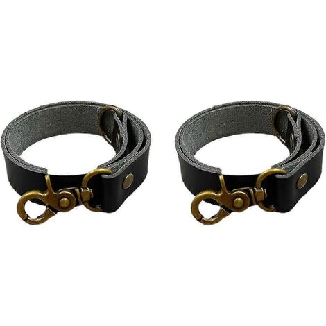 Embrasses de rideaux en cuir style simple, pour intérieur et extérieur, accessoires de décoration modernes, marron clair (noir) (1/5)