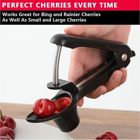 Dénoyauteur de cerises et olives - Outil manuel en ABS et acier (1/3)