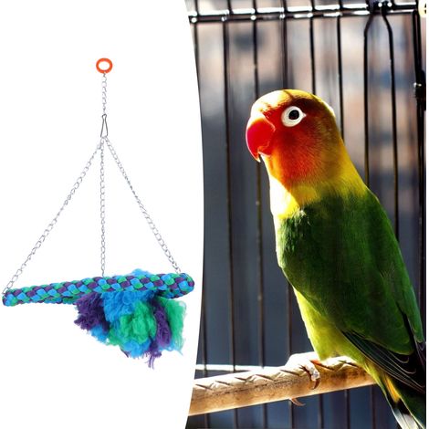 Échelle de Perroquet en Corde de Coton - Balançoire et Jouet à Mordre pour Cage d'Oiseaux