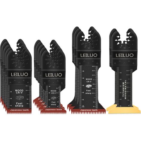 15 Pièces Lames de Scie Oscillantes pour Bois, Plastique (1/5)