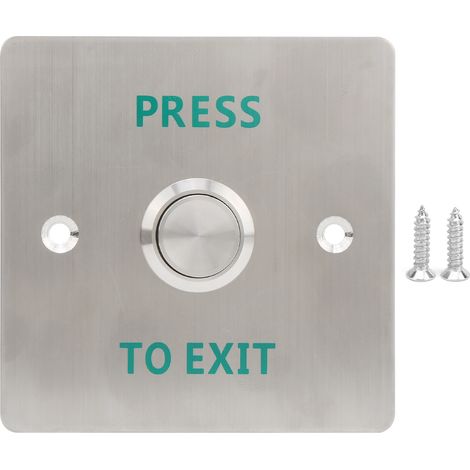 Bouton de déverrouillage de porte extérieur en acier inoxydable étanche, système de contrôle d'accès pour sortie de secours (1/5)