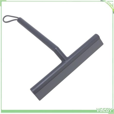 Fafeicy Raclette de douche Shower Squeegee TPE PP Soft Head Glass Door Mirror Car Window Squeegee With parapharmacie fauteuil Gris (1/5)