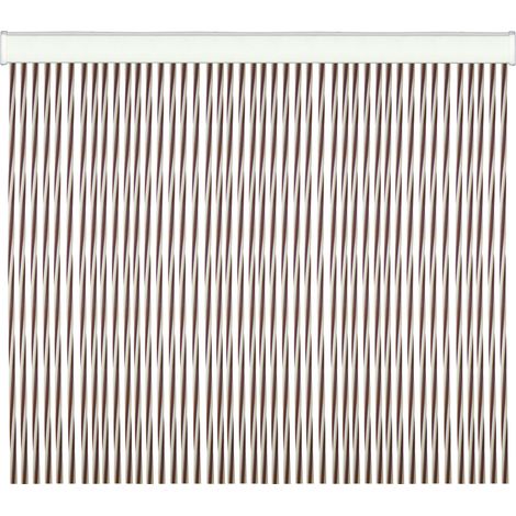 Tenda per porte in PVC antirumore antimosche Twist - 125x240 cm. Brown