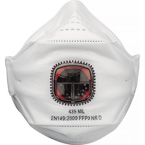 JSP Atemschutzmaske SPRINGFIT 400 Serie FFP3 NR D mit TYPHOON Ventil Typ 435 (1/4)