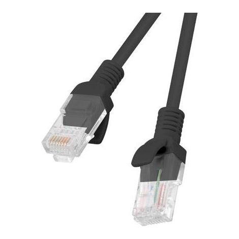 Cavo patch Lanberg UTP cat.5e da 0,5 m, nero. (1/3)