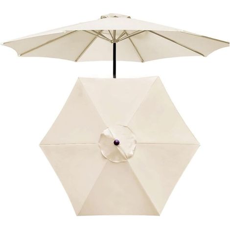 Replacement cover for 3m patio umbrella + 6 ribs, UV protection and waterproof (1/5)
