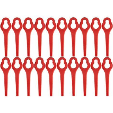 Packung mit 100 Ersatzklingen für den akkubetriebenen Freischneider GFART 18 – Kunststoffklinge für GFART Freischneider (1/5)
