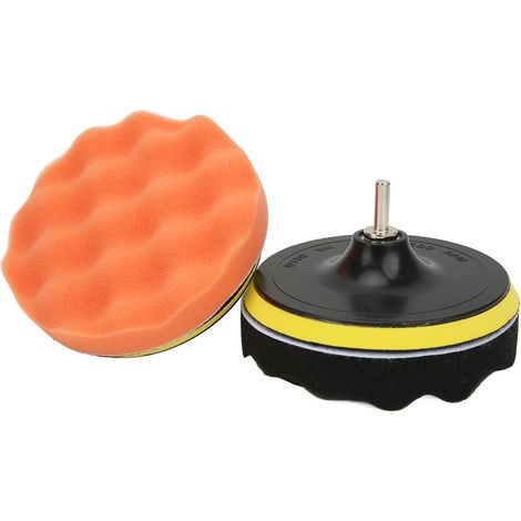 Set aus 3 Polierschwämmen zum Glätten, Wachsen und Entstauben, kompatibel mit 5-6 Zoll pneumatischen und elektrischen Poliermaschinen. (1/5)