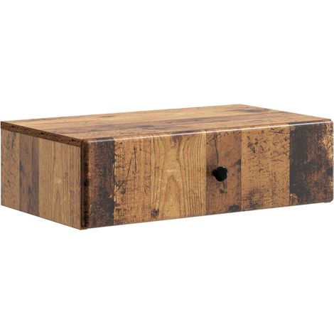 Wall-Mounted Side Table Wall-mounted Old Wood 59 x 34.5 x 17 cm vidaXL