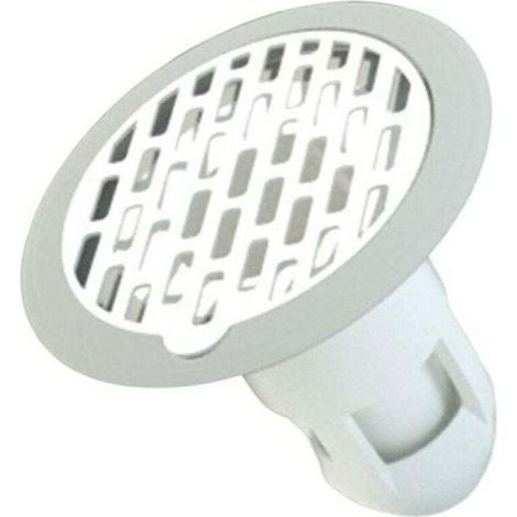 360° shower floor drain with anti-odor protection. Non-return valve. Drain core. Insect and odor resistant. White (1/4)