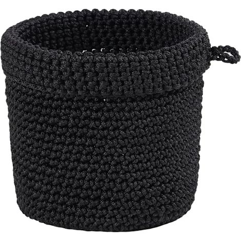 Panier de rangement noir et pliable pour la maison, la chambre ou la buanderie, adapté aux espaces intérieurs et aux routines quotidiennes.-AquaForge (1/5)