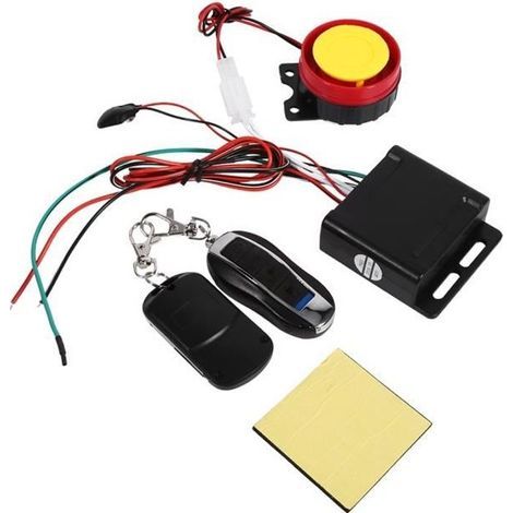 Complete Car Alarm Kit, Universal Multifunctional Car Security System + 2 12V Remote Controls (1/4)