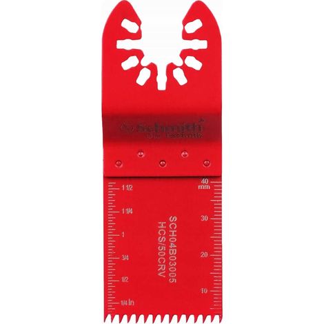 Lame de scie plongeante pour bois, grain grossier HCS 34x40mm 50CRV Schmith (1/2)