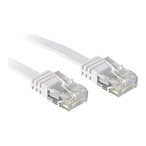 Câbles réseau et DAC LINDY Cat.6 Ribbon Patch Cable Unshielded White 2m Without Shielding (1/4)