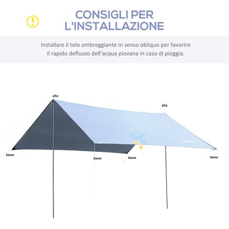 Abri solaire pliable 3x3 m blanc, auvent imperméable pour plage et camping, tente parasol portative.
