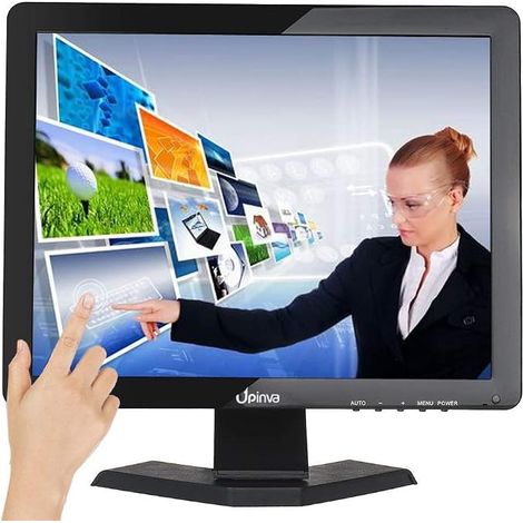Écran tactile de 17 ", caméra de vidéosurveillance, LCD, multi-touch, prise en charge HDMI, AV, BNC, VGA, entrée USB, 1280 x 1024, Full HD, petits moniteurs (1/5)