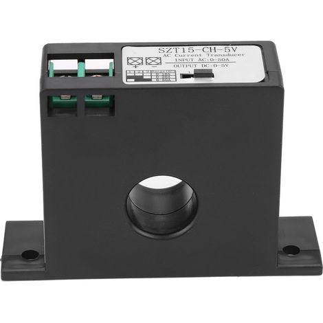 Transducteur de courant alternatif, émetteur de courant, inductance mutuelle, CA 0-50 A vers CC 0-5 V SZT15-CH-5V (1/5)