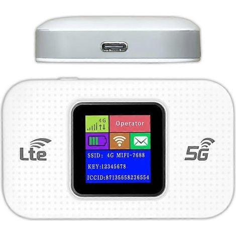 Point d'accès Wi-Fi portable 5G LTE, modèle 2025, idéal pour les voyages. (1/5)