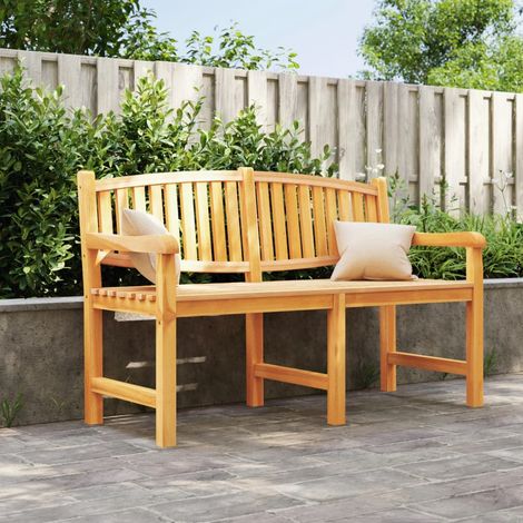 Banc de jardin,Moderne Banc terrasse d'extérieur 149,5x60x90 cm bois de teck solide -FV78663 (1/5)
