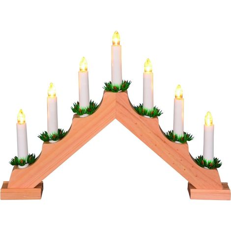 Trendline Lichterbogen 7 LED Weihnachtsbeleuchtung Schwibbogen warmweiß