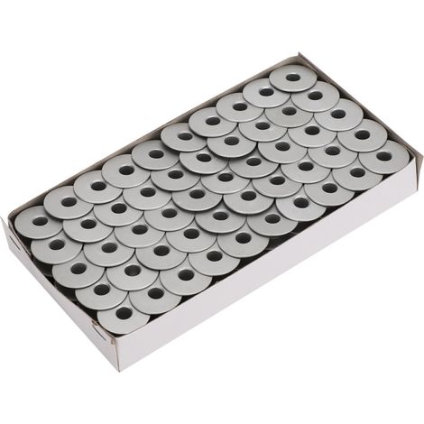 100 bobinas metálicas para bordado plano en máquinas de coser automotrices, accesorios de repuesto 40264A