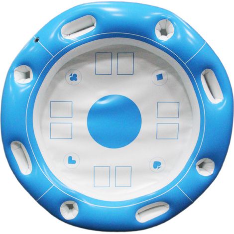 Table de billard flottante gonflable avec porte-gobelet Table de jeu de cartes pour piscine en été, idéale pour les soirées entre amis (femmes, adultes, hommes) et les jacuzzis. (1/5)