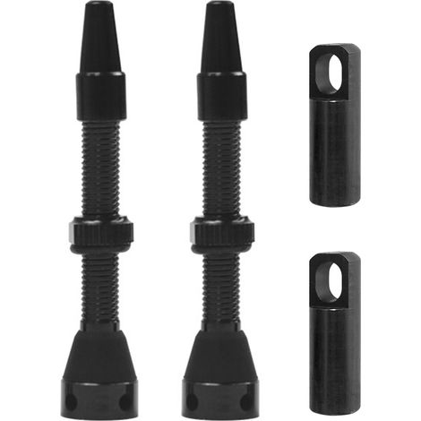 Tige de Valve Presta de vélo en alliage d'aluminium, 2 pièces, tiges sous vide pour vélos de montagne et de route (1/5)