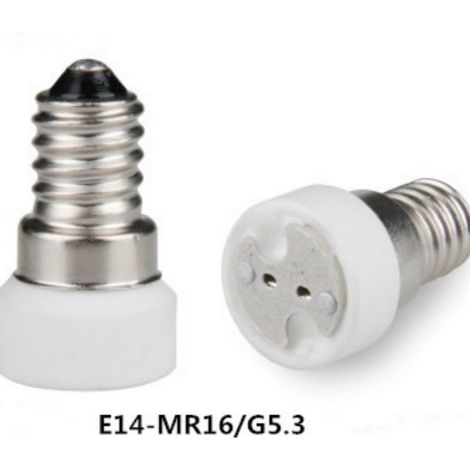 Convertisseur pour douilles et supports de lampe : E14 vers MR16 lampe de bureau, lampe à économie d'énergie, prise subventionnée par le gouvernement, filetage à vis standard national, vieillissement (1/5)
