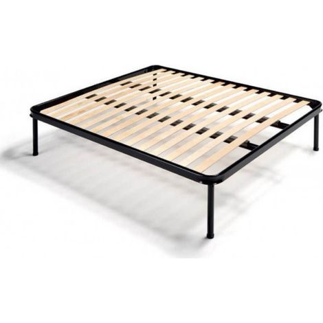 Orthopädisches Doppelbettgestell Flexac mit Buchenholzlatten 160x190 cm