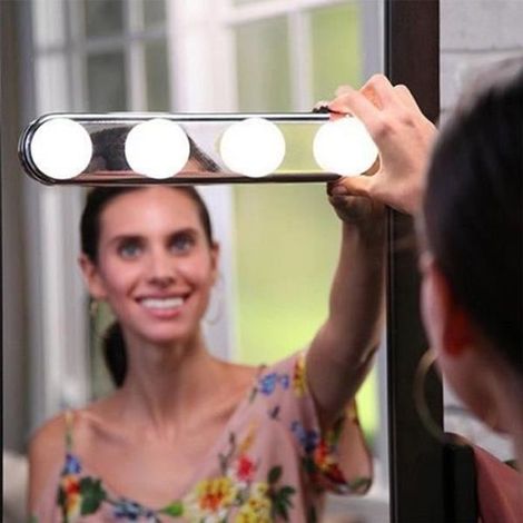 4 ampoule LED maquillage miroir lumière ventouse installation coiffeuse coiffeuse lumi ère lampe murale (1/4)