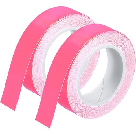 Ruban adhésif lumineux foncé sourcing map 9,8 pi x 0,5 po pour décoration nocturne, rose, paquet de