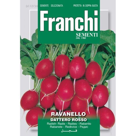 BUSTINA SEMI DI RAVANELLO DATTERO ROSSO ORTO GIARDINO SEMI