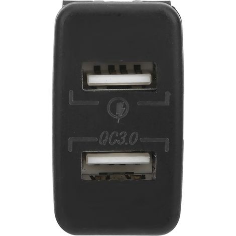 Multiprise à double chargeur rapide USB pour véhicules Toyota, compatible avec les téléphones portables, les lecteurs MP3, les appareils photo numériques et autres appareils (bleu). (1/5)