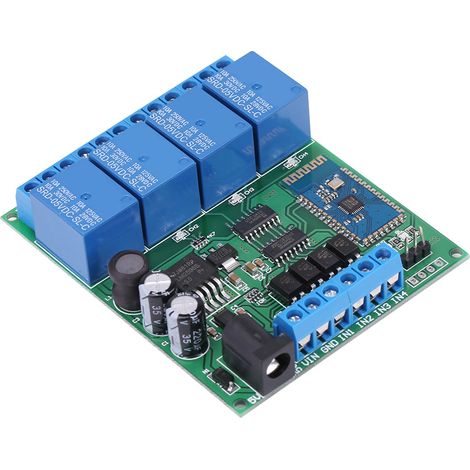 Module relais Bluetooth 4 canaux, interrupteur de télécommande sans fil pour téléphone (1/5)