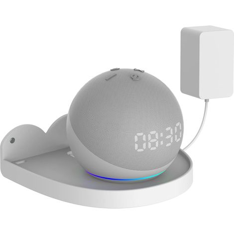 Kompatibel mit Google Nest Wifi Router + Point2 Holder Wandhalterung mit integriertem Kabelmanagement, keine Schrauben erforderlich, Lautsprecherhalterung (Weiß) Jt01 (1/5)