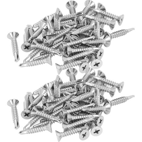 Vis Autoperceuse - Acier Inoxydable 304 - Tête Fraisée Croisée - M4 8x16 mm - Usage Industriel Et Domestique - Lot De 150 Pièces (1/5)