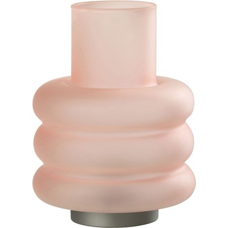Lampe à Poser Led "Anneaux" 24cm Rose (1/3)