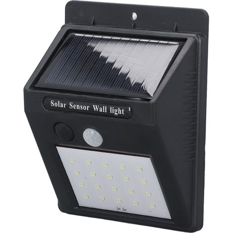 Solarbetriebene LED-Stehleuchte für den Außenbereich mit Bewegungsmelder, Garten- und Terrassenbeleuchtung, 20 LEDs (3 Modi, Premium-Version) (1/5)