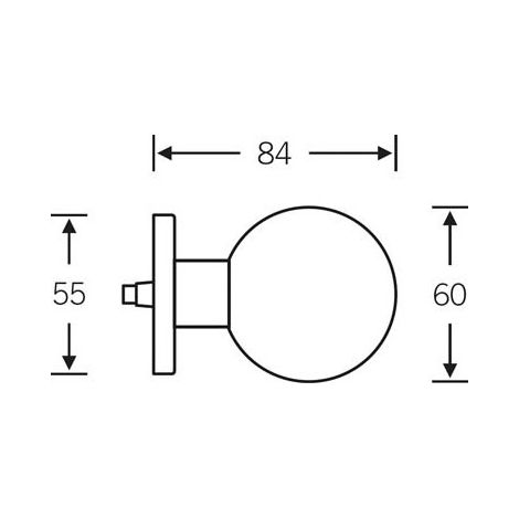 HT-Pomo de puerta 0 23 0803,a.Ros.rd,F69 ma