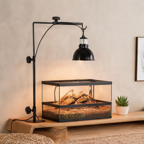 Support lampe chauffante réglable acier 32 x 9 x 67 cm (1/5)