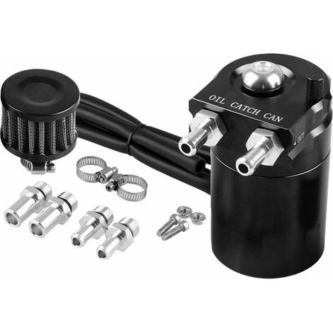 1Set Bidon d'huile Noir Pot Automatique d'huile Moteur Alliage d'aluminium des Accessoires 300ML Réservoir d'huile Peut Réservoir Réservoir Peut (1/5)
