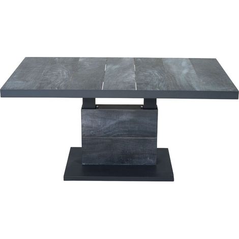 Siena Garden Talina Lifttisch - 140 x 85 cm, Aluminiumgestell & Keramik, wood-grey (T50285)