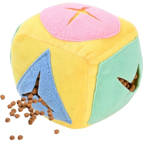Jouet Interactif en Peluche avec Clochette et Compartiments Cachés, Jeu d'Intelligence pour Chiens Petits et Moyens, Jouet de Réflexion pour Friandises (1/5)