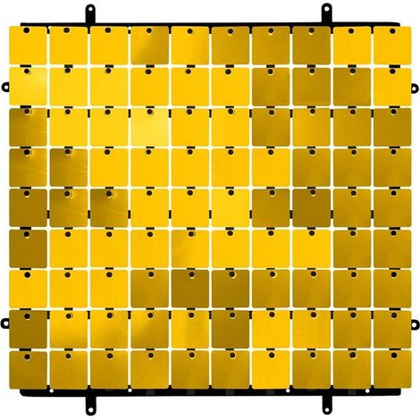 Dekoratives Paneel, goldfarben, schwarzer Hintergrund, Typ B, 30 x 30 cm