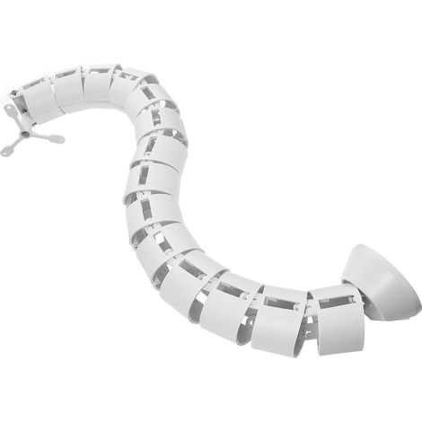 Tube à Gaine Abs Blanc pour Gestion de Câbles, Protection Fil Électrique et Installation Facile, pour Bureau et Salle Informatique (1/5)